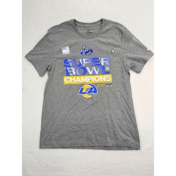 Nike Other - Nike Los Angeles Rams Super Bowl LVI Champions T-Shirt Mens Large Gray NFL Tee